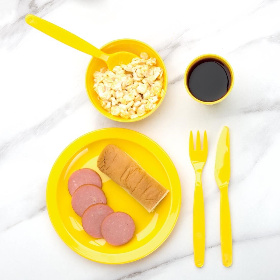 Kristallon Polycarbonate Plates Yellow 230mm