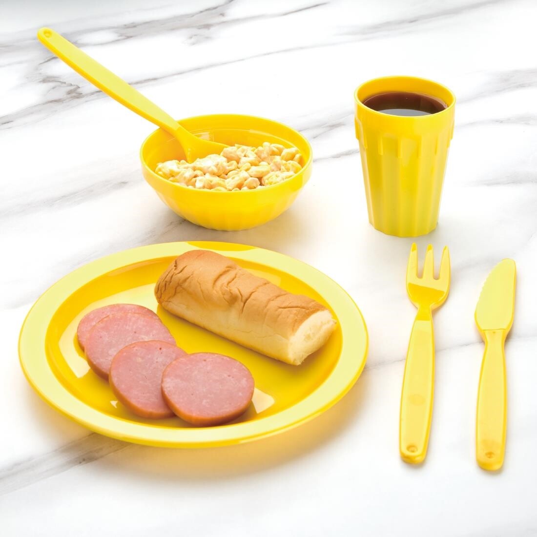 Kristallon Polycarbonate Plates Yellow 230mm