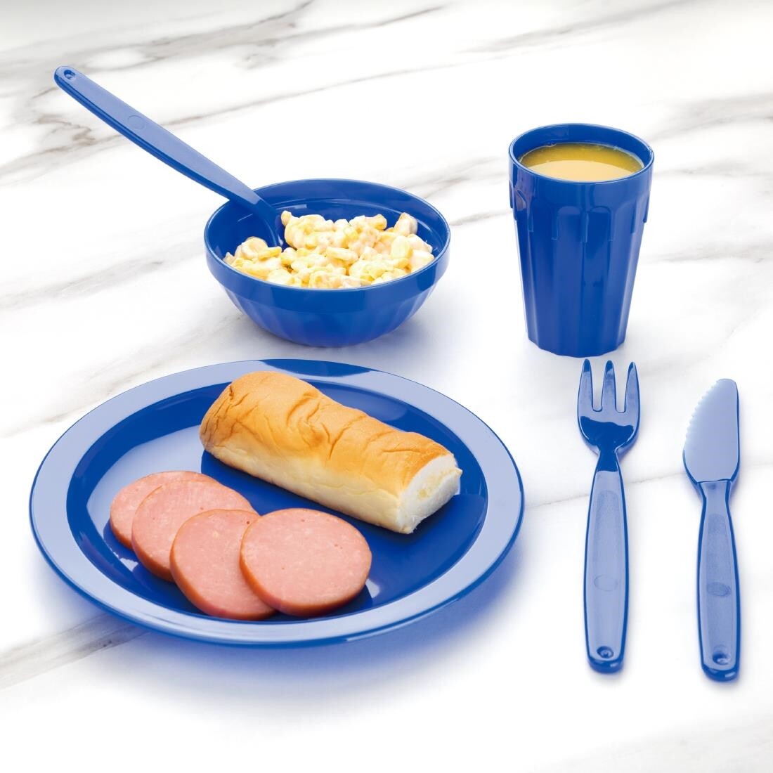 Kristallon Polycarbonate Plates Blue 230mm