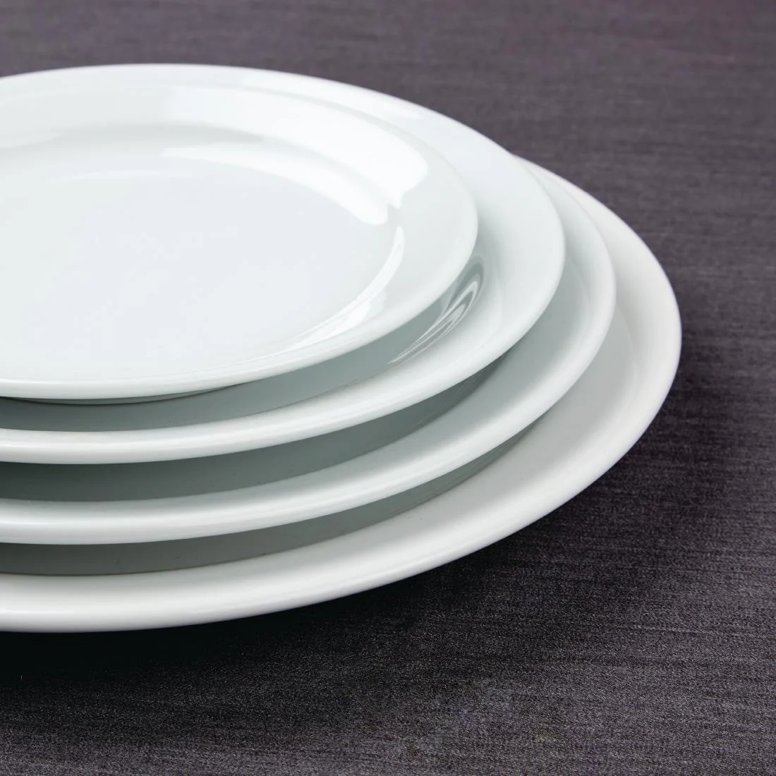 Athena Hotelware Narrow Rimmed Plates 226mm