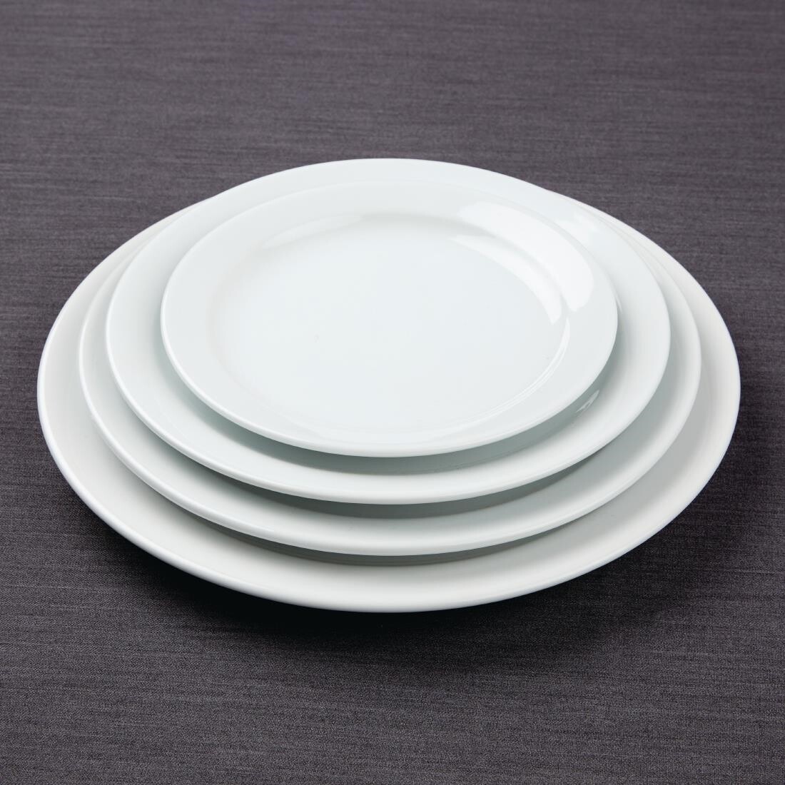 Athena Hotelware Narrow Rimmed Plates 165mm