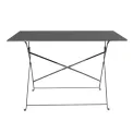 Bolero Perth Black Pavement Style Folding Table Rectangular 1100x700mm - Image 2
