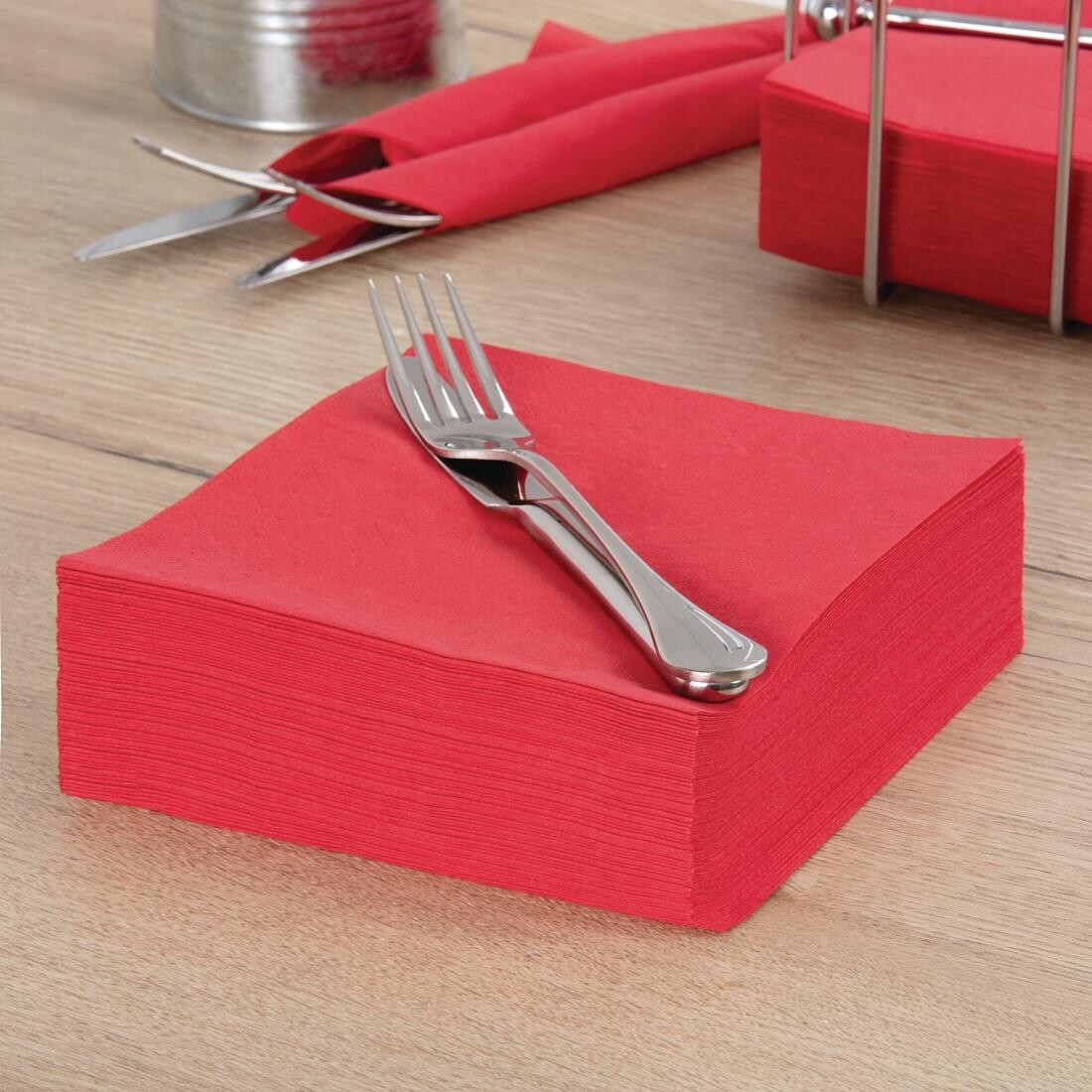 Fasana Dinner Napkin Red 400mm