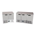 Polar Double Door Refrigerated Counter with Marble Work Top 240Ltr