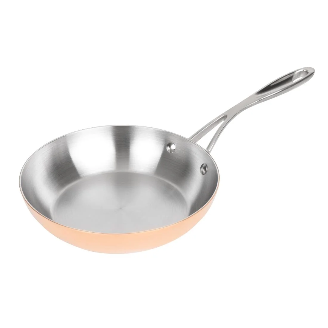 Vogue Tri Wall Copper Frying Pan 200mm - Image 1