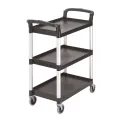 Cambro Three Shelf Utility Cart Black - Image 1