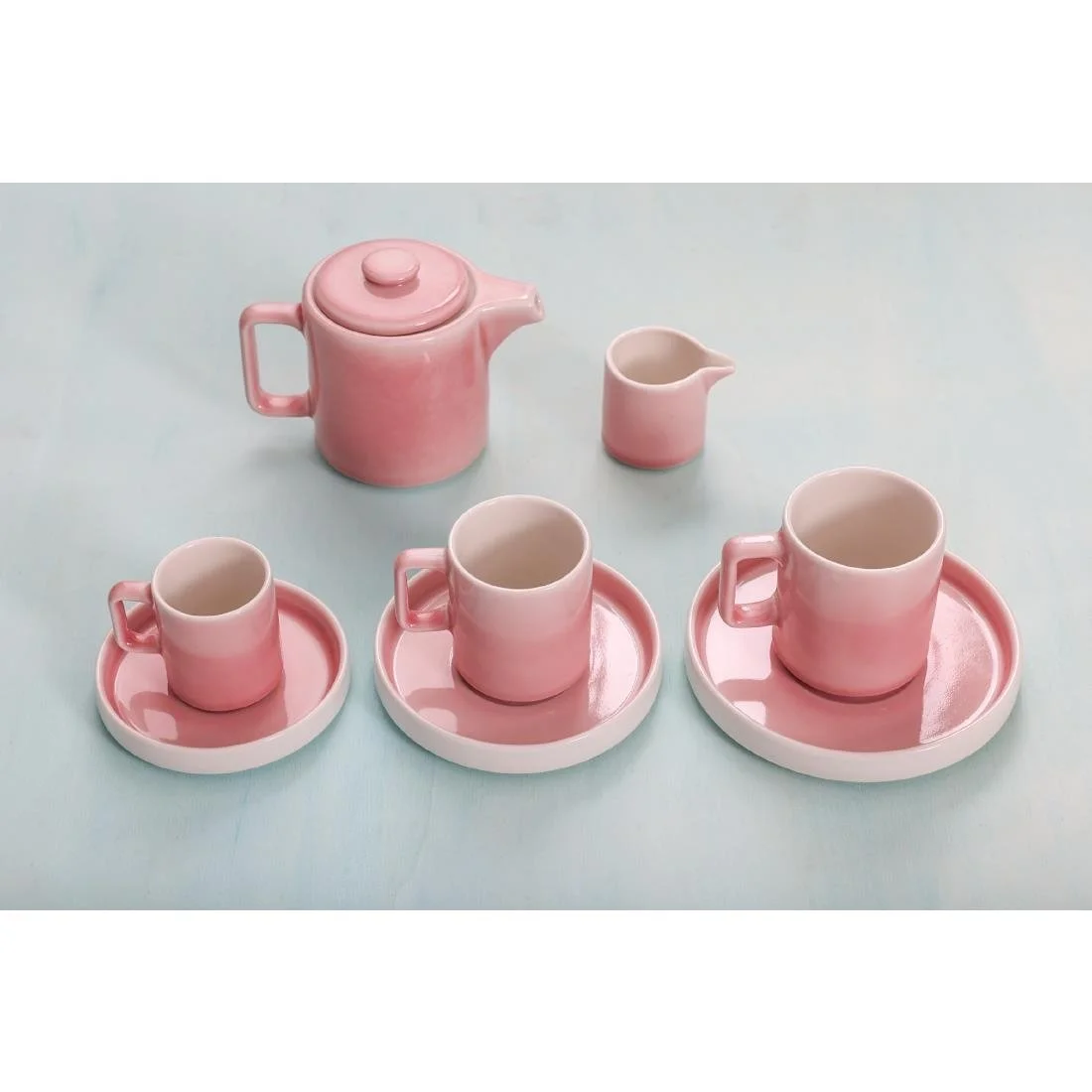 Olympia Fondant Saucers Pink 136mm (6 Pack) - Image 2
