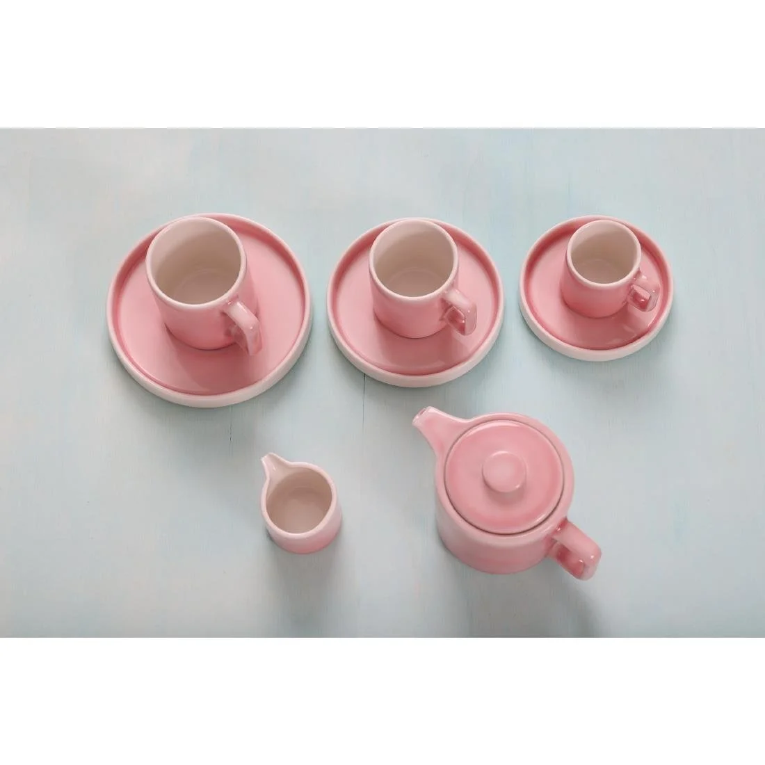 Olympia Fondant Saucers Pink 136mm (6 Pack) - Image 3