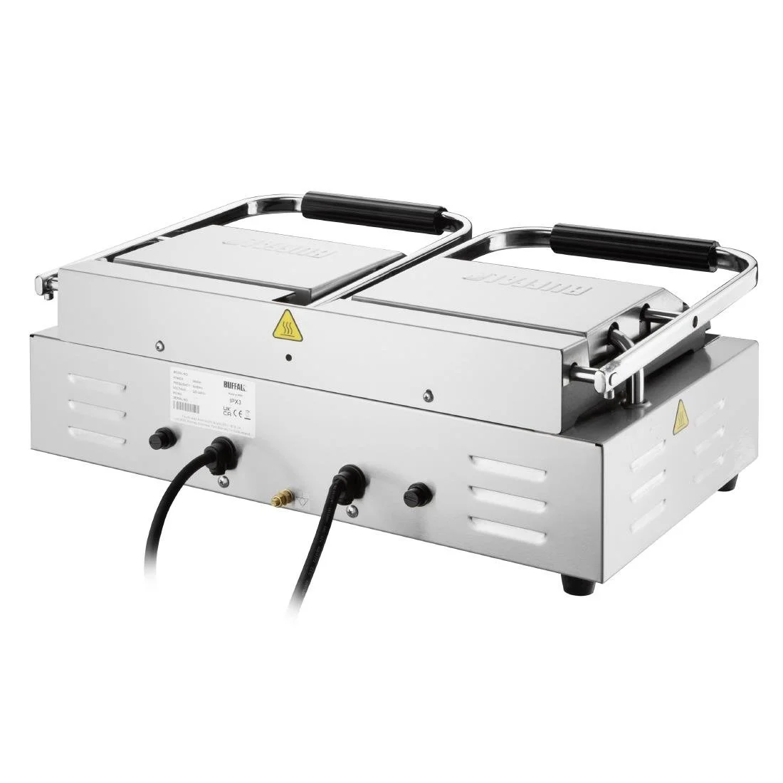 Buffalo Double Contact Grill Flat Base Ribbed Top Plate - Image 7
