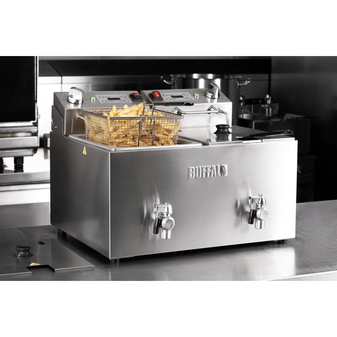 Buffalo Countertop Electric Fryer with Timer 2x8Ltr - Image 13