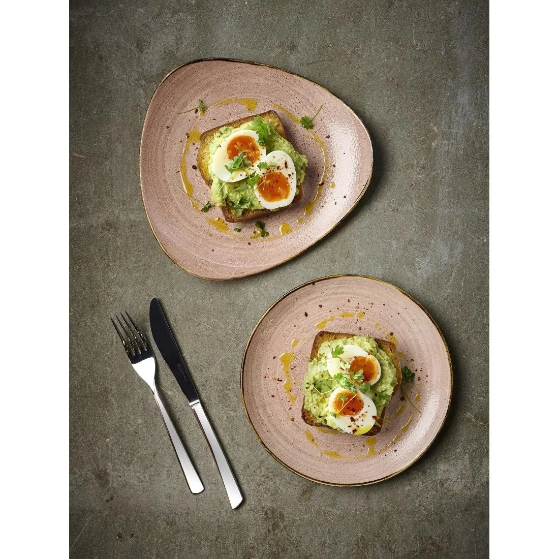 Churchill Stonecast Raw Terracotta Lotus Plates 254mm (12 Pack) - Image 2