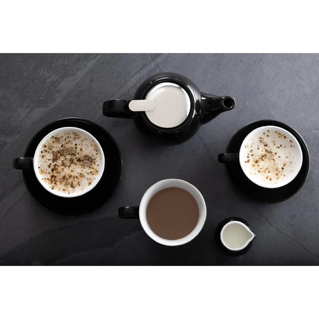 Olympia Cafe Teapot Black - Image 9