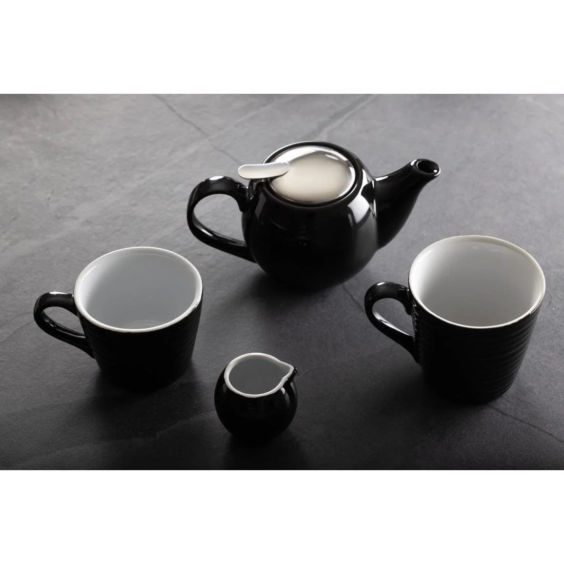 Olympia Cafe Coffee Cups Black 230ml (12 Pack) - Image 4