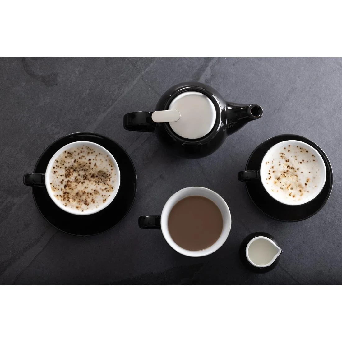 Olympia Cafe Teapot Black - Image 10