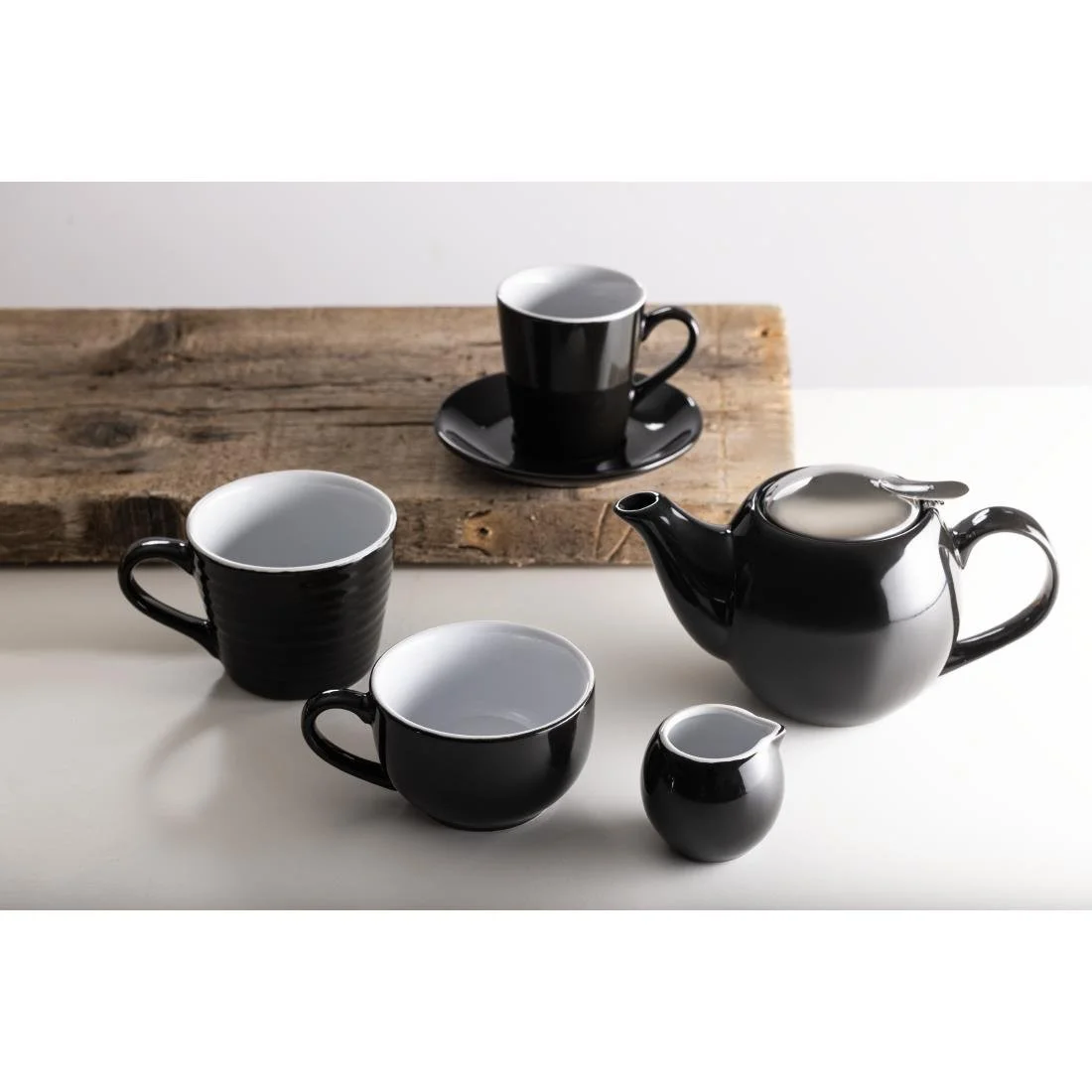 Olympia Cafe Flat White Cups Black 170ml (12 Pack) - Image 5