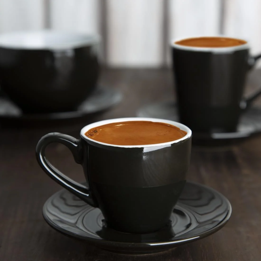Olympia Cafe Espresso Cups Black 100ml (12 Pack) - Image 16