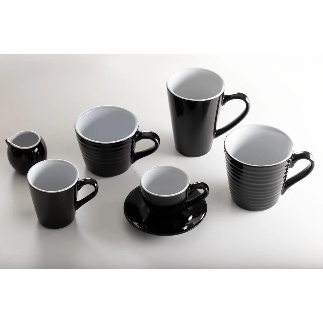 Olympia Cafe Latte Cups Black 340ml (12 Pack) - Image 6