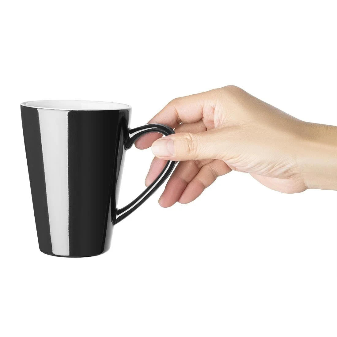Olympia Cafe Latte Cups Black 340ml (12 Pack) - Image 12