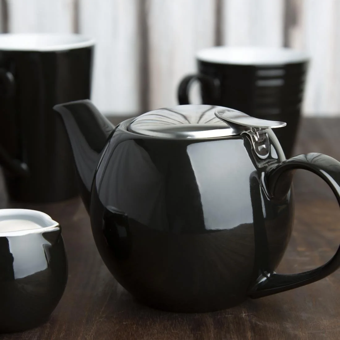Olympia Cafe Teapot Black - Image 15