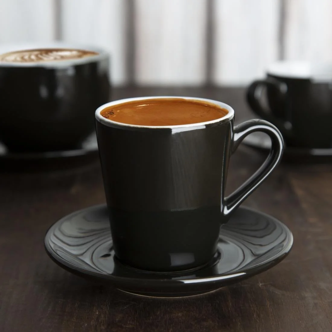 Olympia Cafe Flat White Cups Black 170ml (12 Pack) - Image 16
