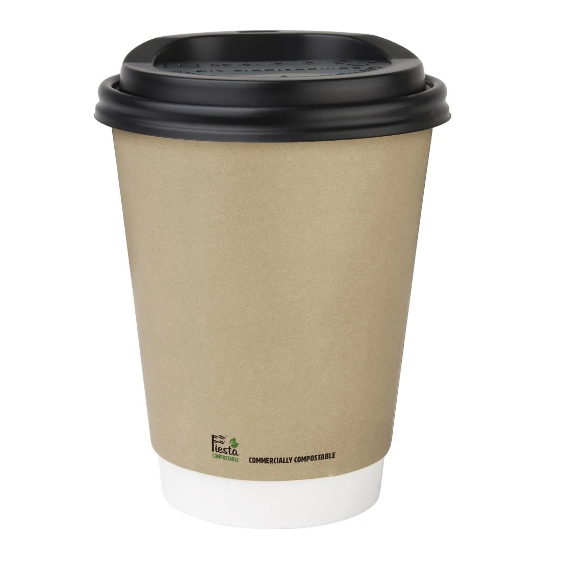 Fiesta Compostable Coffee Cups Double Wall 340ml (Pack of 500) - Image 2