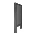 Olympia Pavement Board Black Wooden Frame 700x1200mm - Image 3