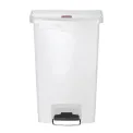 Rubbermaid Slim Jim Step on Bin Front Pedal 50Ltr White - Image 1