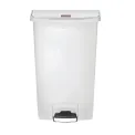 Rubbermaid Slim Jim Step on Bin Front Pedal 68Ltr White - Image 1