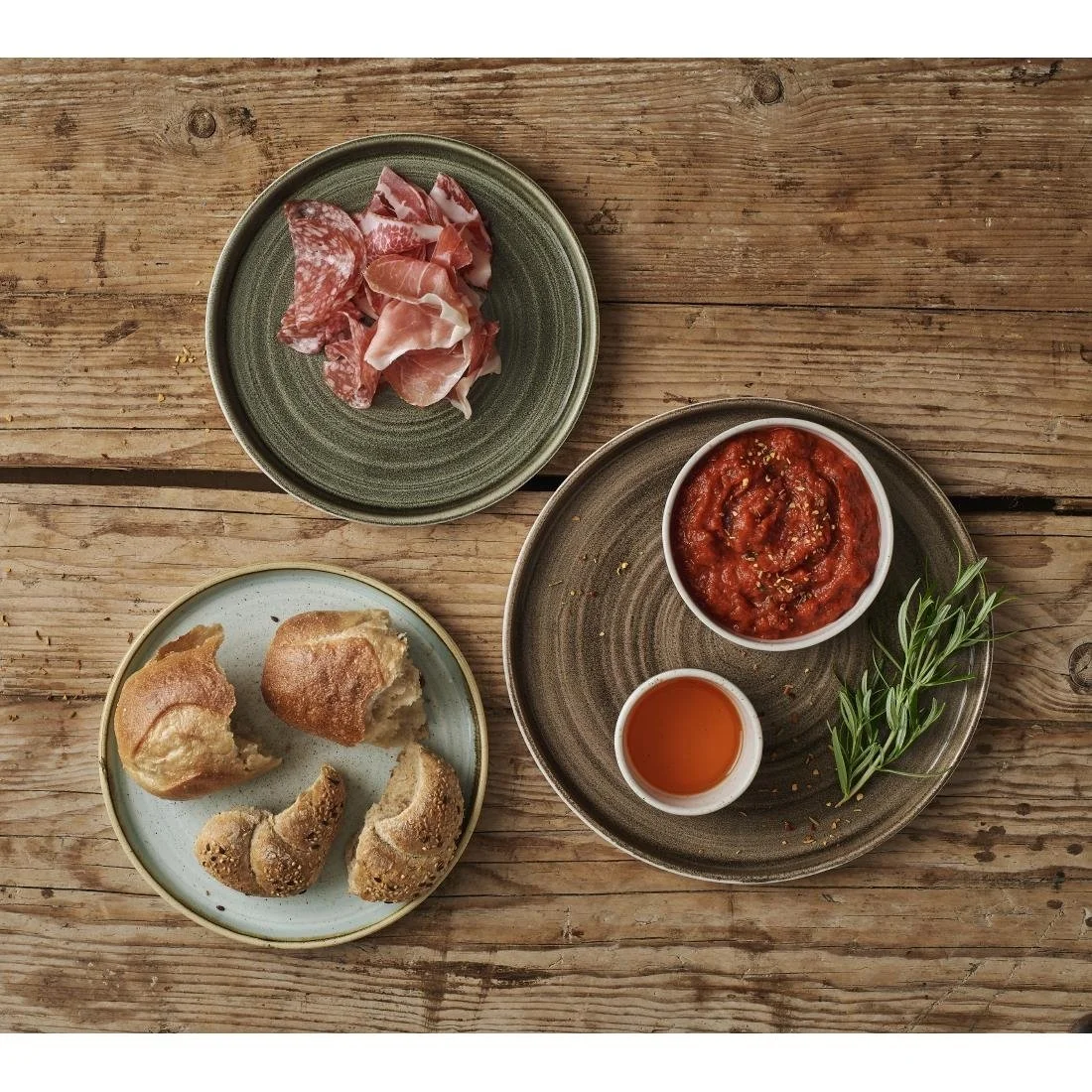 Stonecast Peppercorn Grey Walled Plates 10 3/4 " (6 Pack) - Image 2