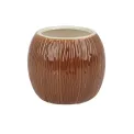 Beaumont Ceramic Coconut Tiki Mug Medium Brown 500ml - Image 1