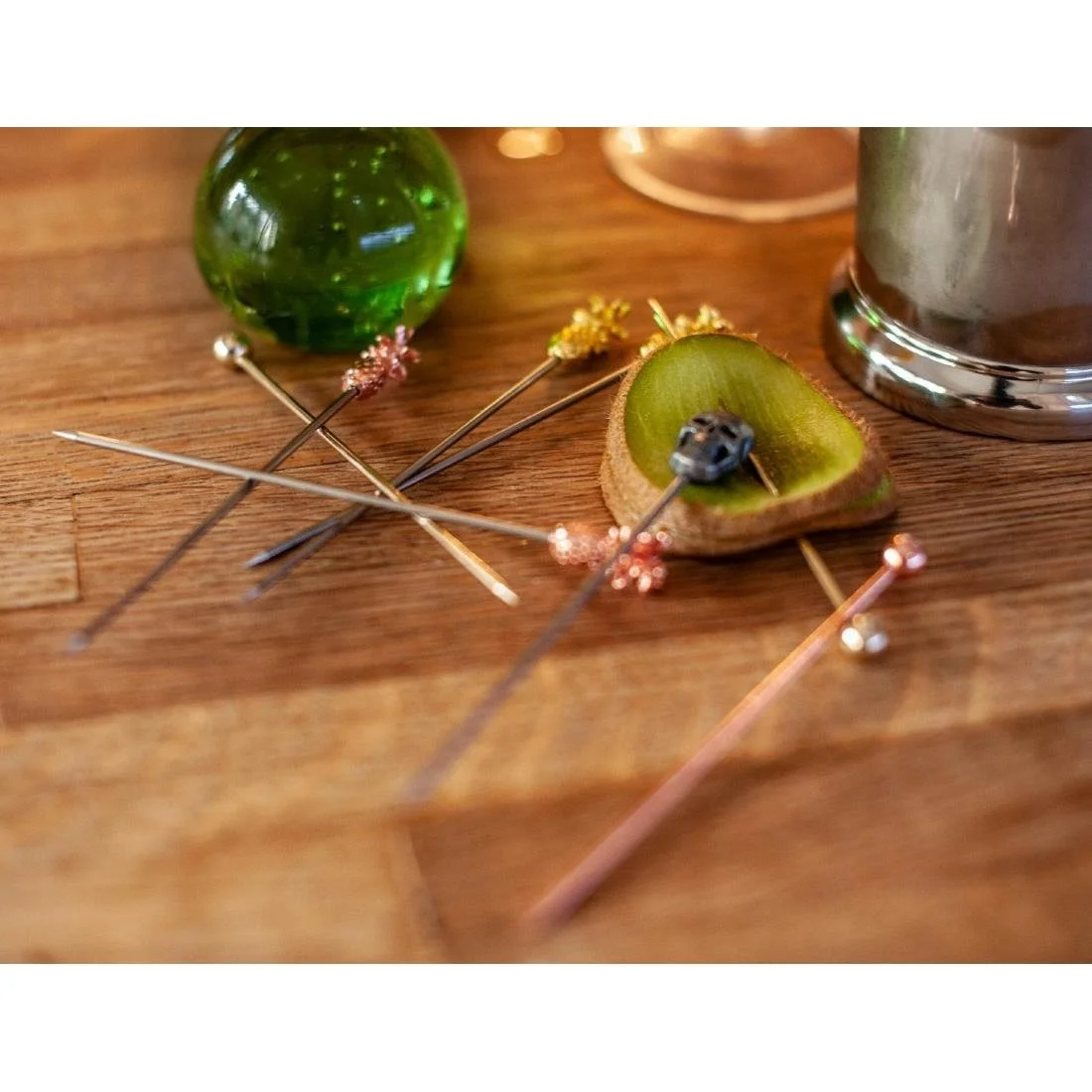 Beaumont Pineapple Garnish Pick Gold Plated (10 Pack) - Image 2