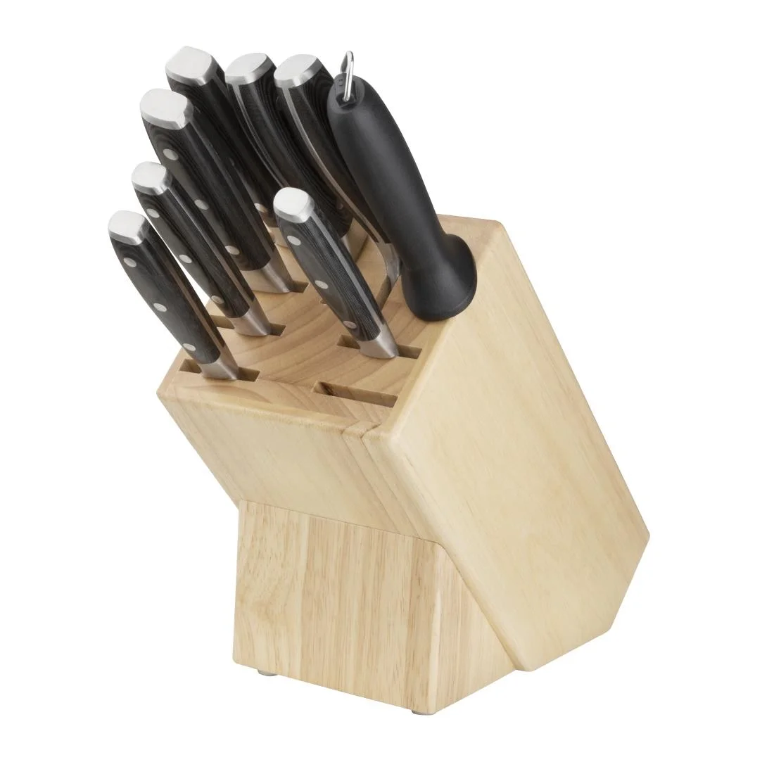 Vogue Wooden Knife Block 9 Slots - Image 1