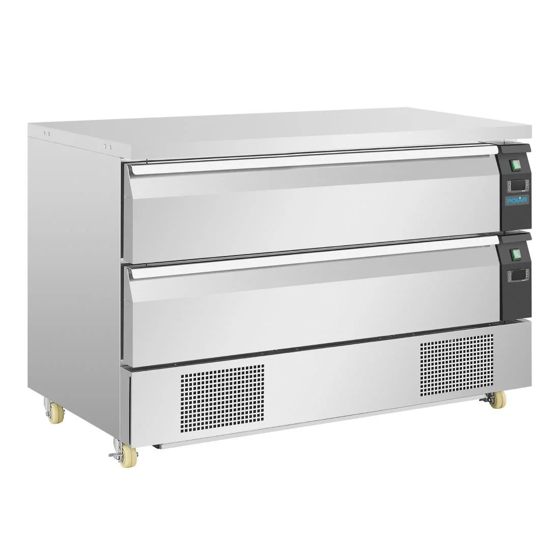 Polar U-Series Double Drawer Dual Temperature Counter Fridge Freezer 6xGN - Image 1