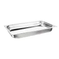 Nisbets Essentials Stainless Steel 1/1 Gastronorm 65mm ( 3 Pack) - Image 1
