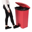 Jantex Kitchen Pedal Bin Red 87Ltr