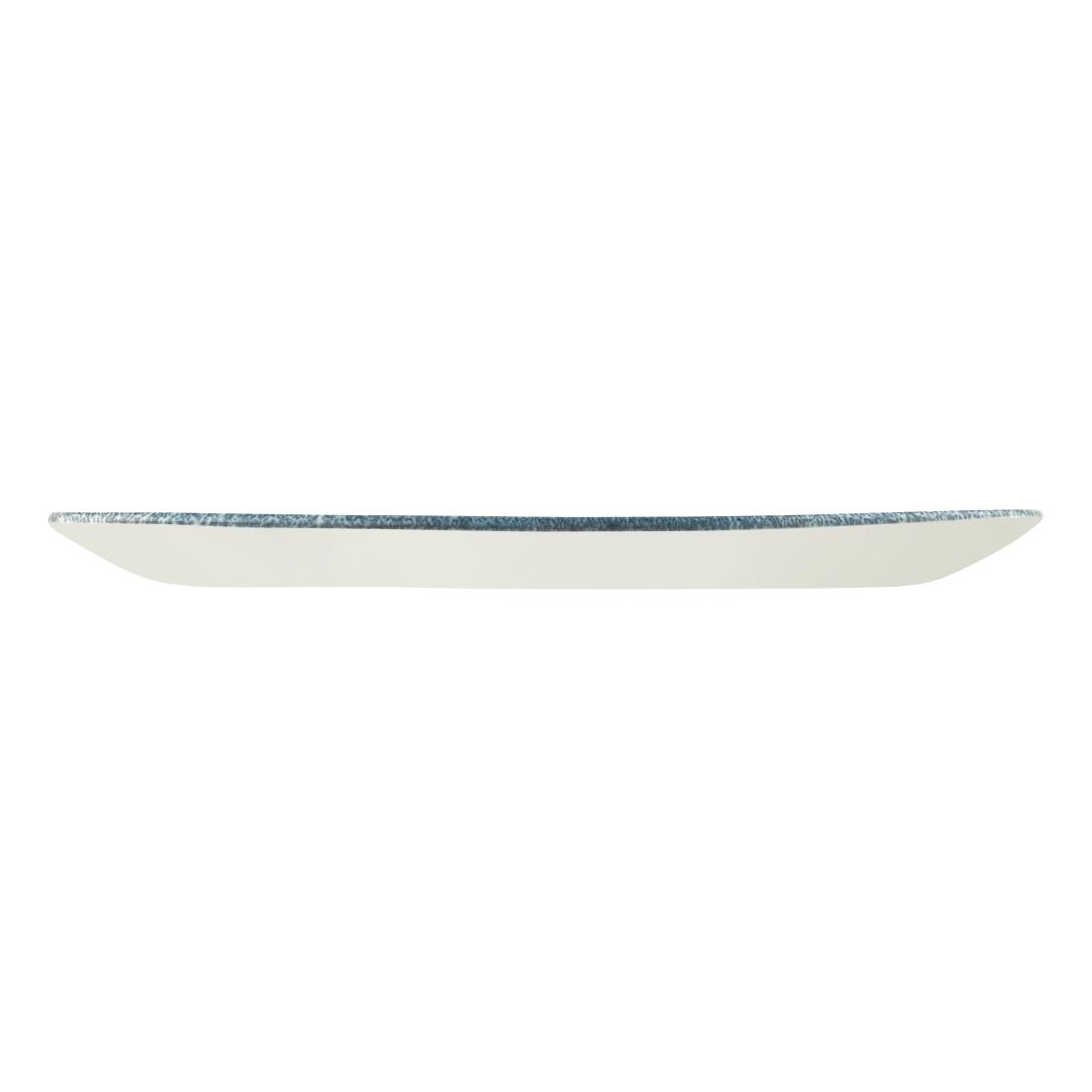 Churchill Studio Prints Raku Oblong Plate Topaz Blue 298mm