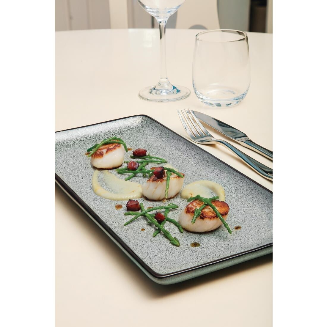 Olympia Mineral Rectangular Plate 255mm
