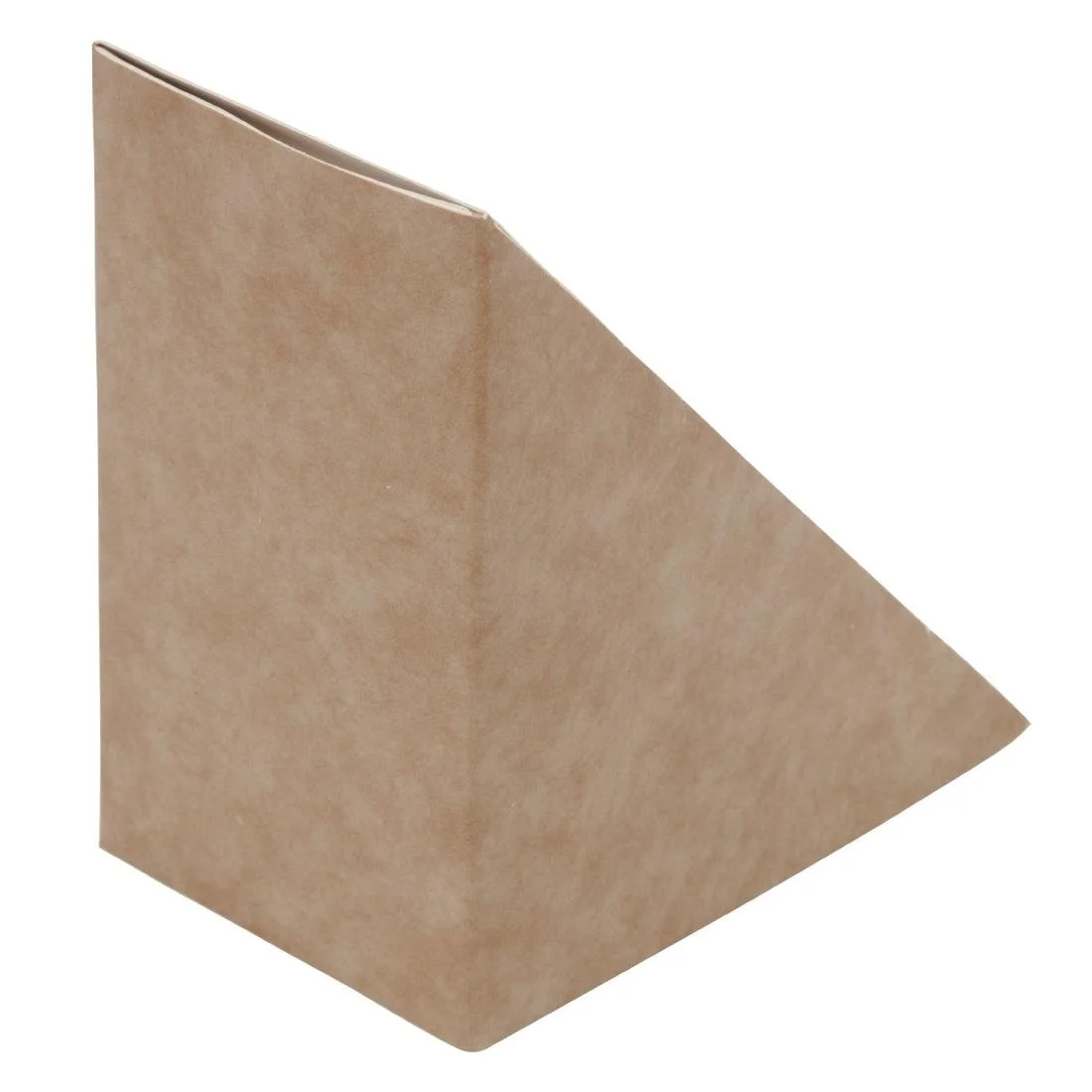 Colpac Recyclable Kraft Front-Loading Sandwich Wedges With PLA Window (500 Pack) - Image 3