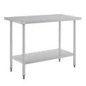 Nisbets Essentials Self Assembly Stainless Steel Table 1200 x 600mm - Image 1