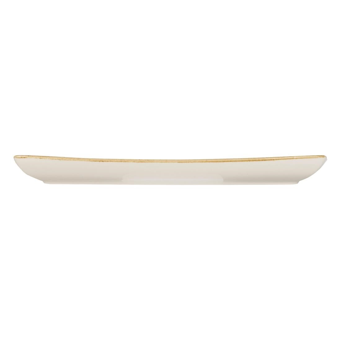 Churchill Stonecast Rectangular Plate Mustard Seed Yellow 295 x 150mm