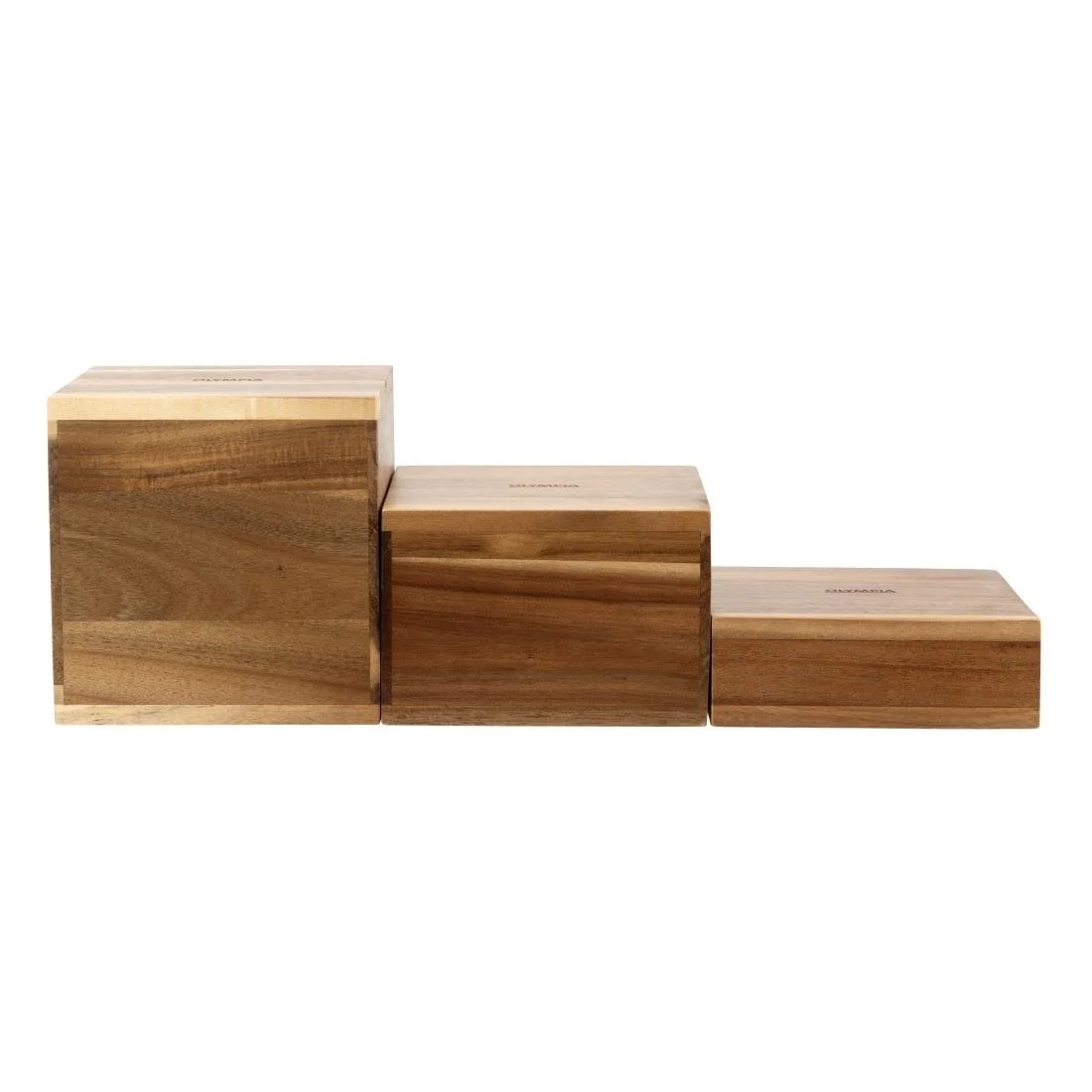Olympia Acacia Riser Blocks 50/100/150(H)mm (3 Pack) - Image 4
