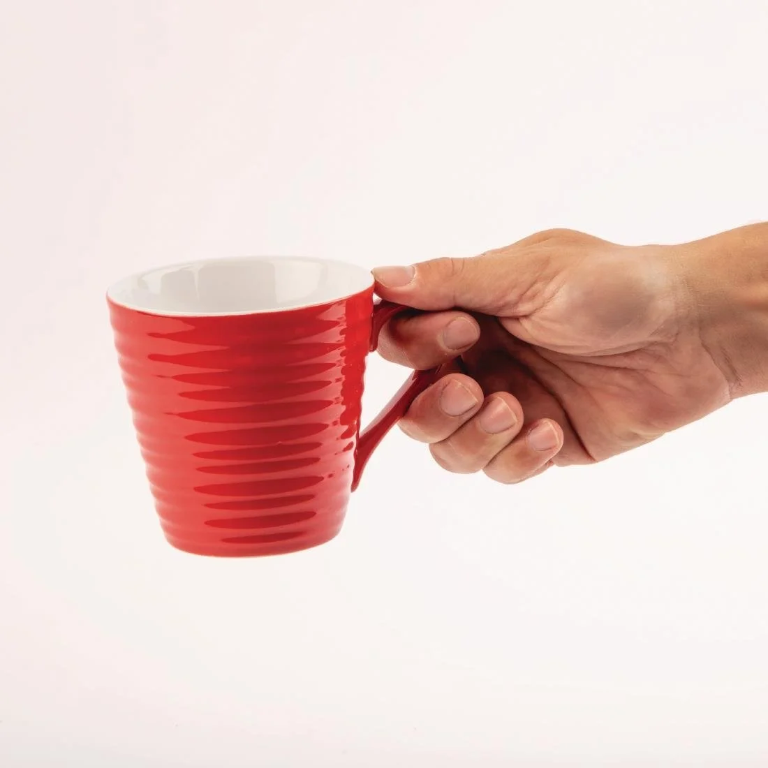 Olympia Cafe Aroma Mugs Red 340ml (6 Pack) - Image 6