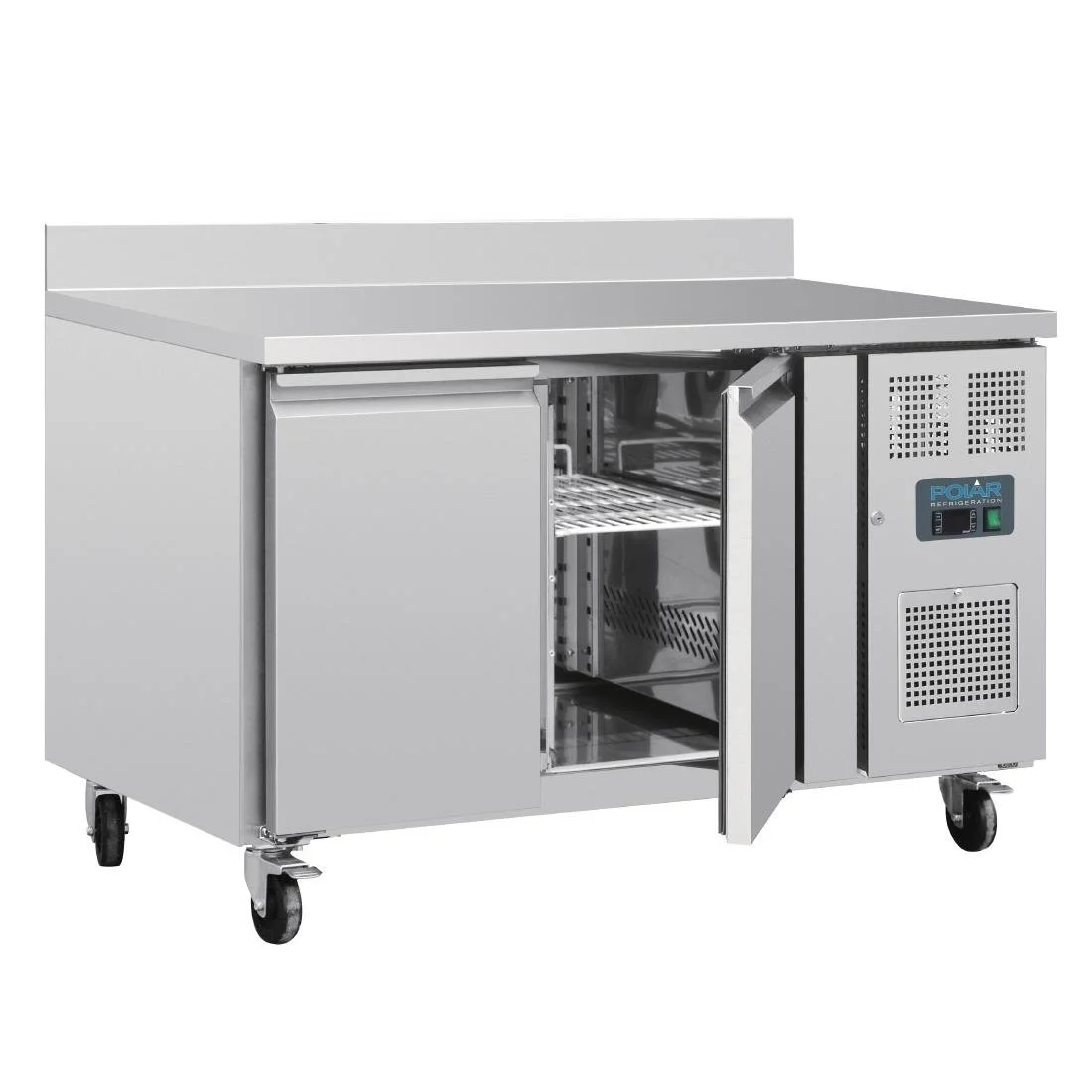 Polar U-Series Double Door Counter Fridge with Upstand 282Ltr - Image 8