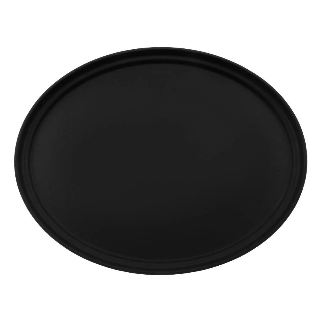 Cambro Camtread Large Black Tray Oval 68cm - Image 1