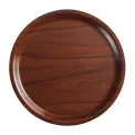 Cambro Mykonos Food Tray Walnut Round 380mm - Image 1