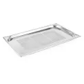 Vogue Stainless Steel Heavy Duty Perforated 1/1 Gastronorm Tray 20mm - Image 1