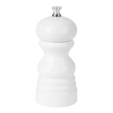 Olympia Salt Or Pepper Grinder White Hevea Wood 125mm