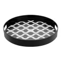Olympia Kristallon PC Round Non Slip Tray with Handles 300mm - Image 1