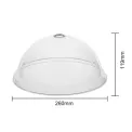 Olympia Kristallon Polycarbonate Domed Plate Cover Round 260mm - Image 4