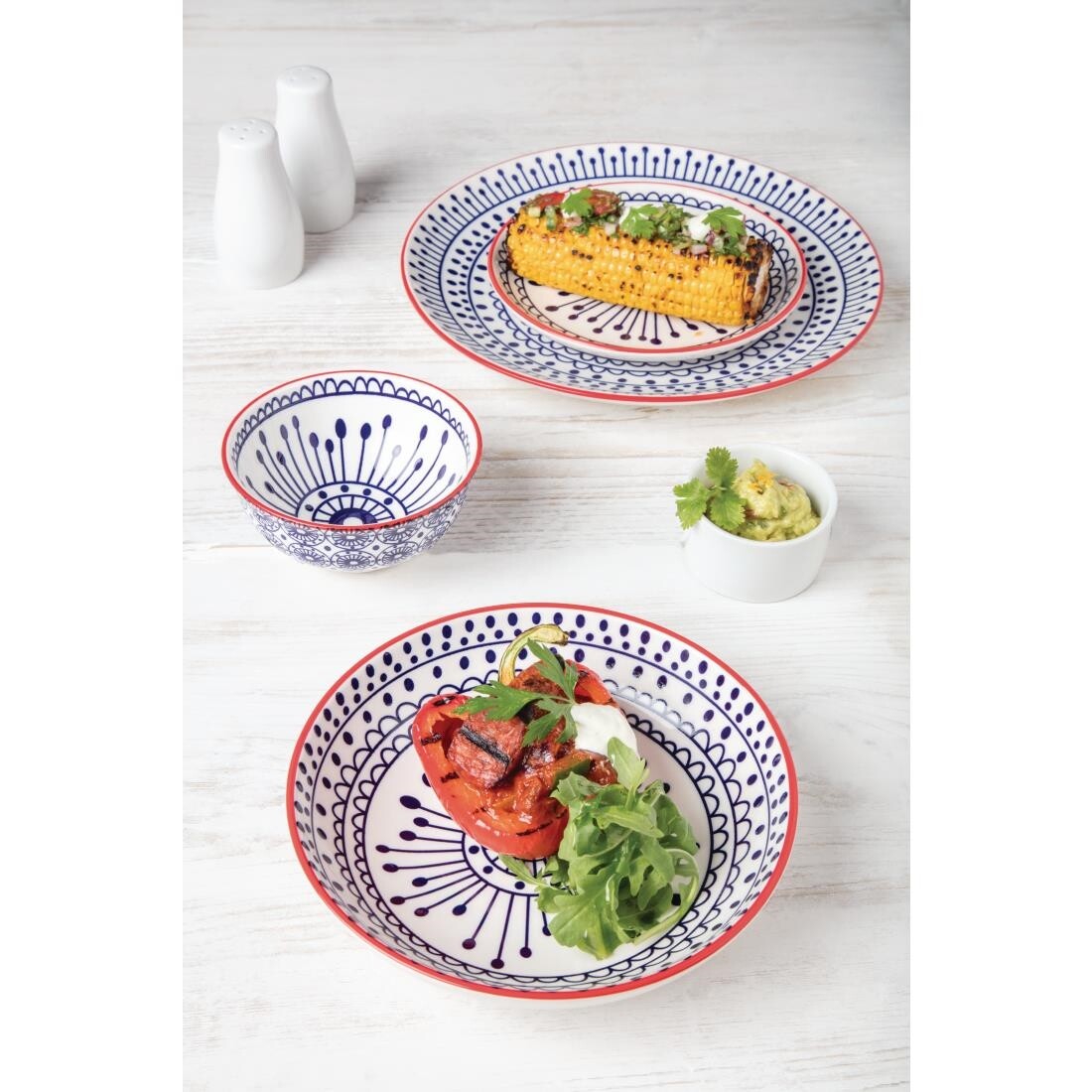Olympia Whiteware Salt Shakers 90mm